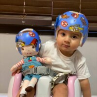 Capacetinho para assimetria craniana